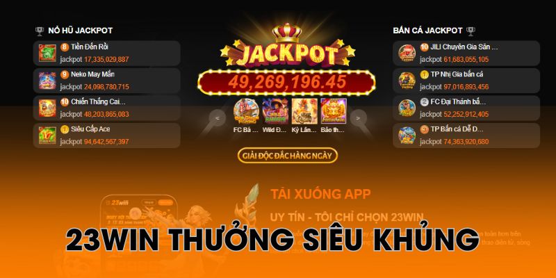 23win là điểm đến lý tưởng cho khách hàng khi muốn chơi slot game